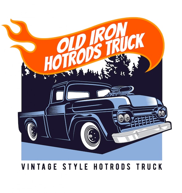 Old iron hotrods truck