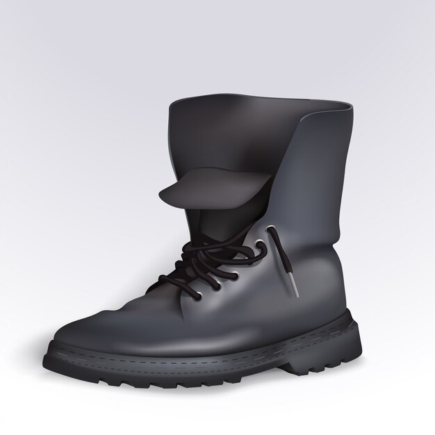 Vector old man boot