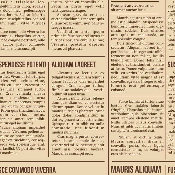 वेक्टर old newspaper seamless pattern print background