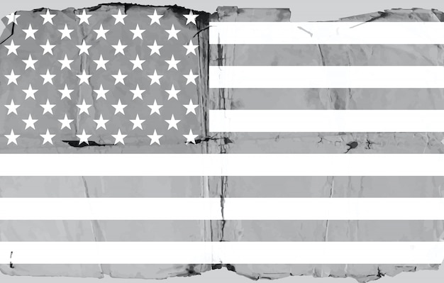 Old paper usa flag