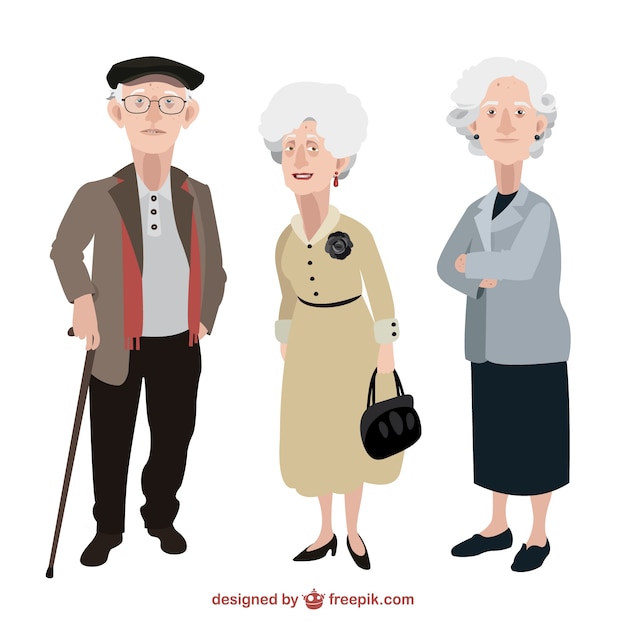 Old people illustration