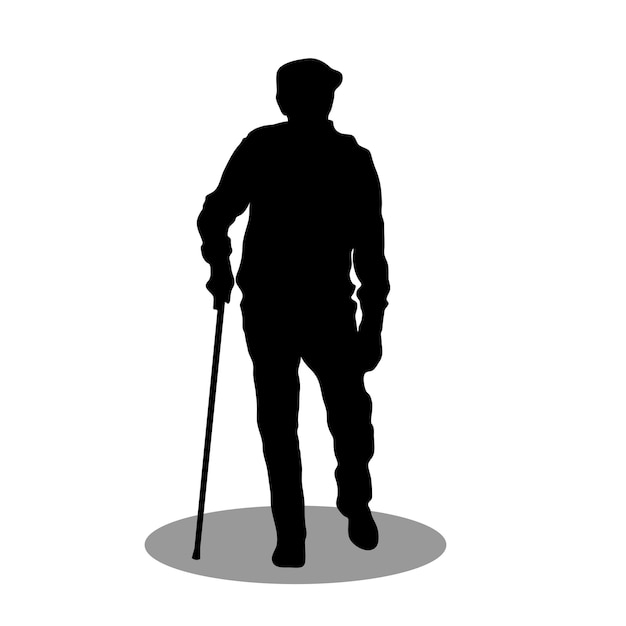 Old person silhouette