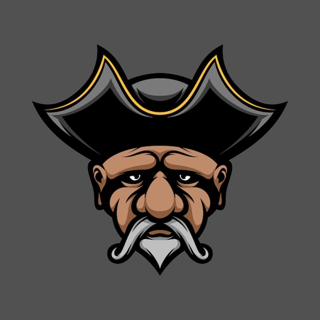 Old pirates mascot design vector