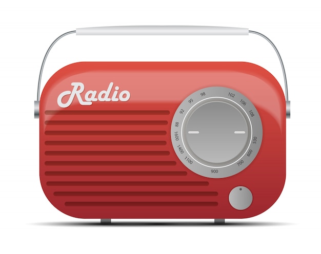 Vector old radio tuner icon   illustration