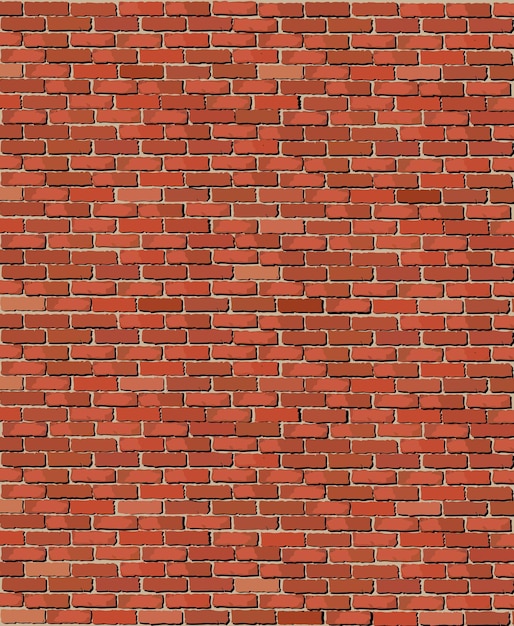 Vector old red brick wall background eps10 vector format