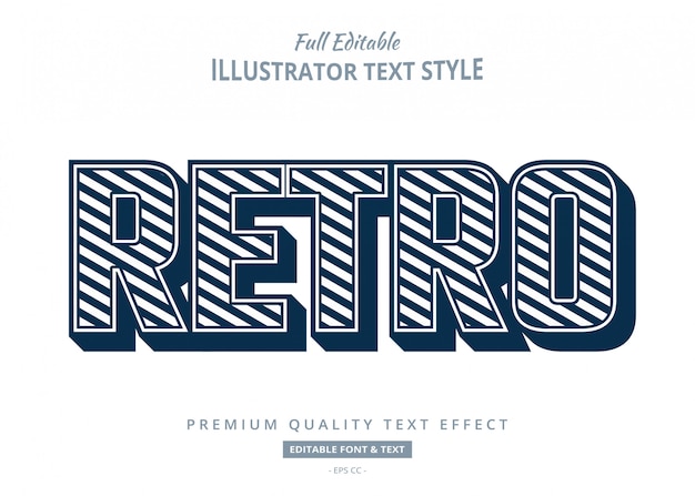 Old Retro 3d Text Style Effect