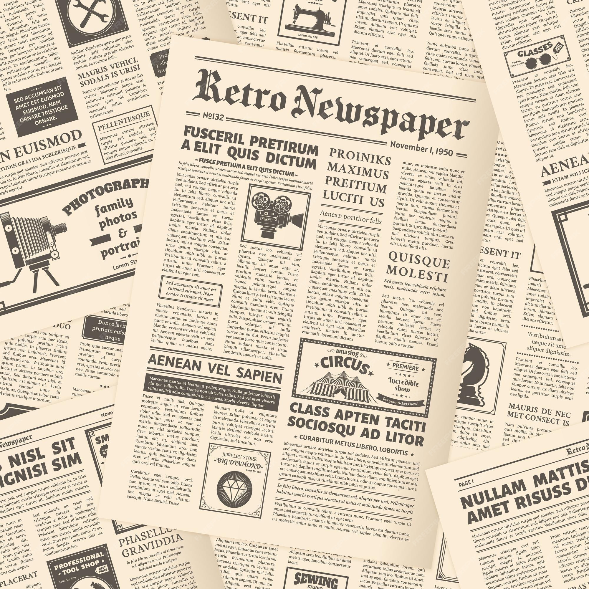 vintage newspaper backgrounds