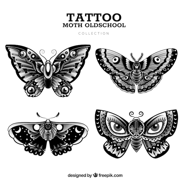 Old school butterfly tattoo collection