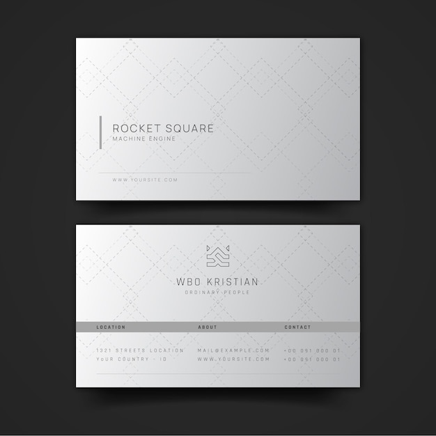 Vector old school stylish business cards template