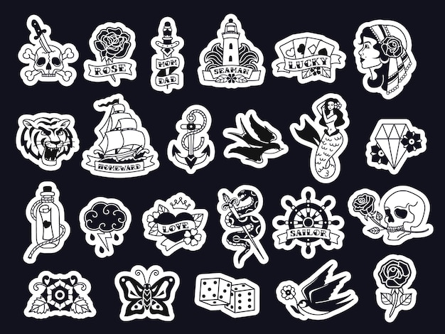 3000 Traditional Tattoo Flash Pictures