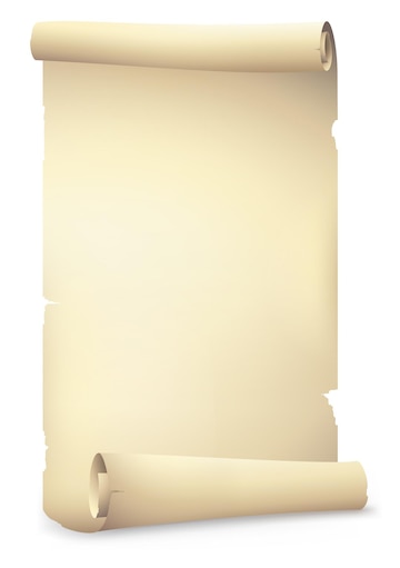 Premium Vector  Old blank scroll paper illustration