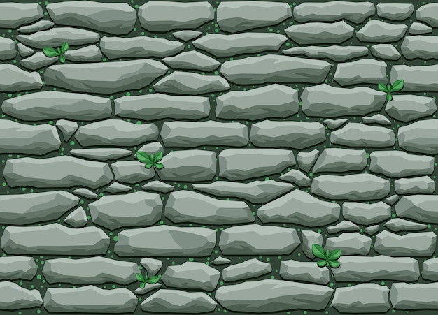 ゲーム デザインのための古い石のシームレスなパターン
