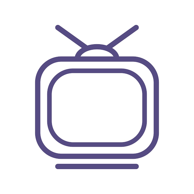old television icon vector design templates