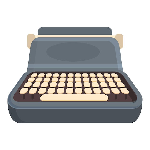 Vector old typewriter icon cartoon vector style equipment color stuff