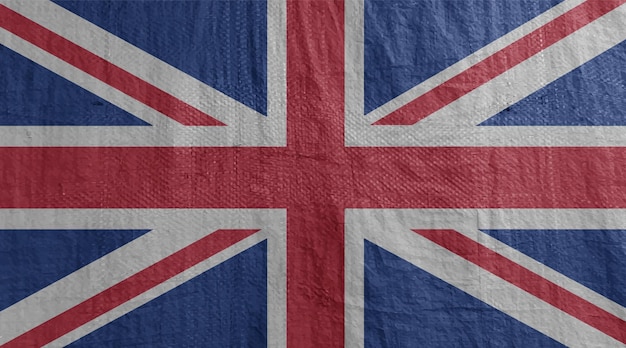 Old vintage flag of united kingdom.