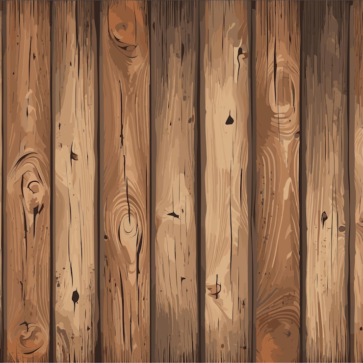 Vector old wooden plank texture background vector illustration