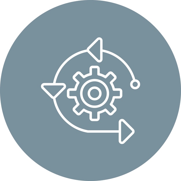 Old Workstyle icon vector image Can be used for Agile