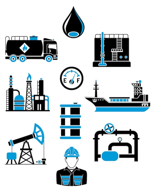 Vector olie-industrie infographics