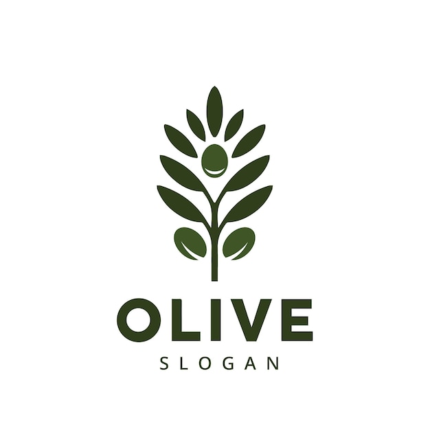 Vector olie logo design template premium olijfolie product icoon