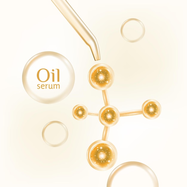 Olie serum huidverzorging cosmetica