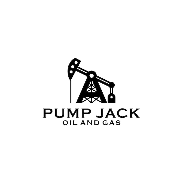 Oliepomp jack logo-ontwerp