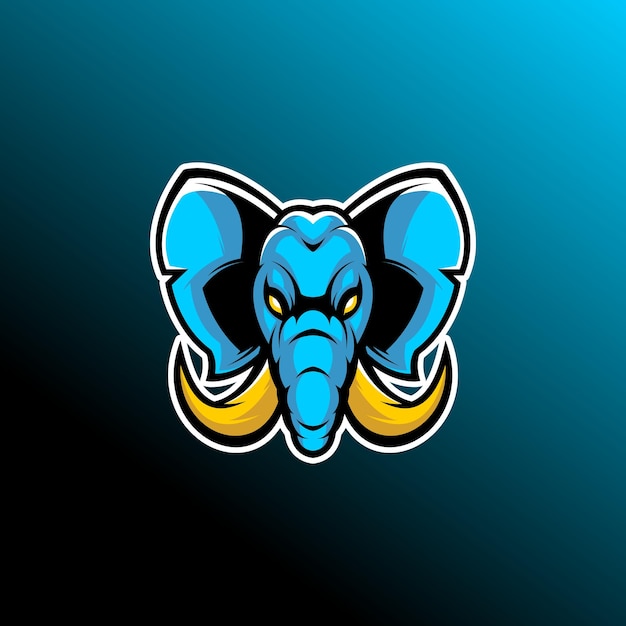 Vector olifant esport-logo