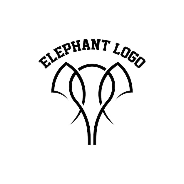 Olifant logo illustratie vector ontwerp