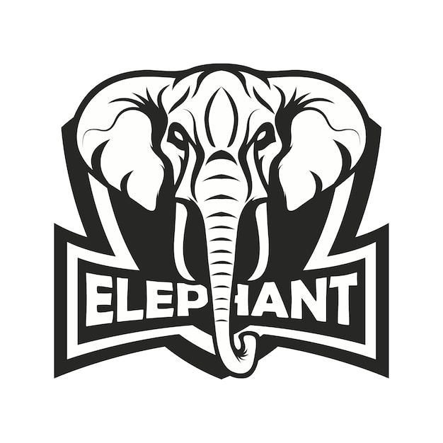 Olifant logo mascotte sport illustratie