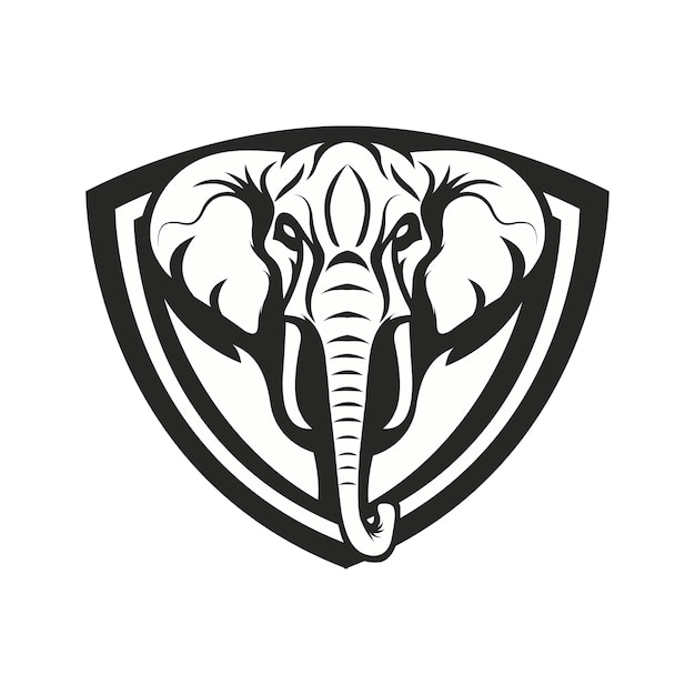 Olifant logo mascotte sport illustratie