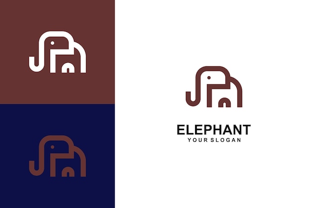 olifant logo ontwerp en pictogrammen