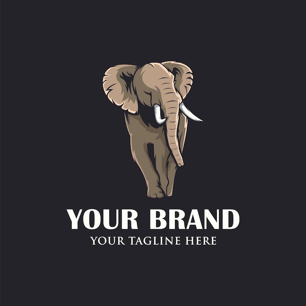 Olifant Logo Ontwerp Vector