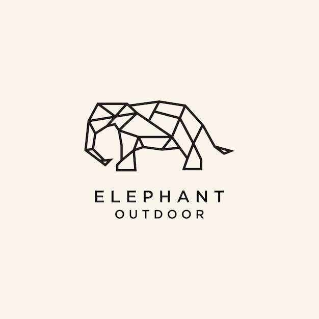 Olifant logo pictogram ontwerp vector