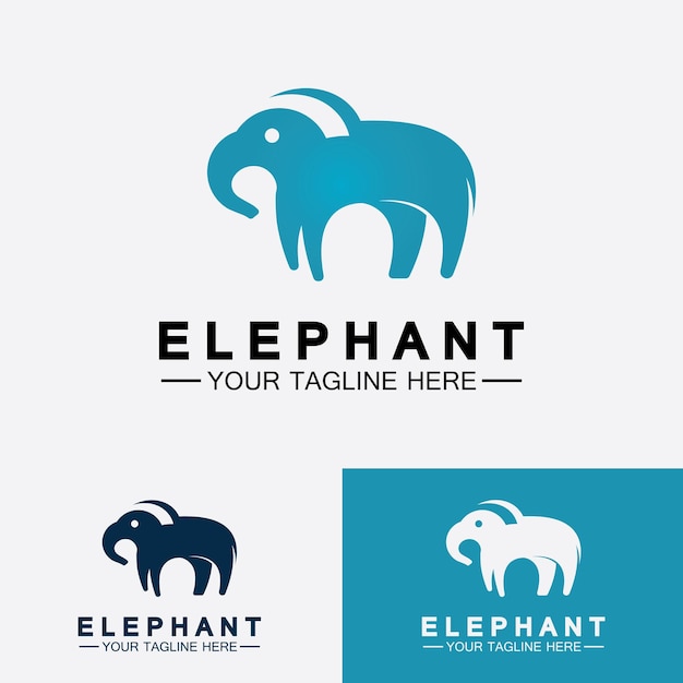 Olifant Logo Vector Illustrator Ontwerpsjabloon