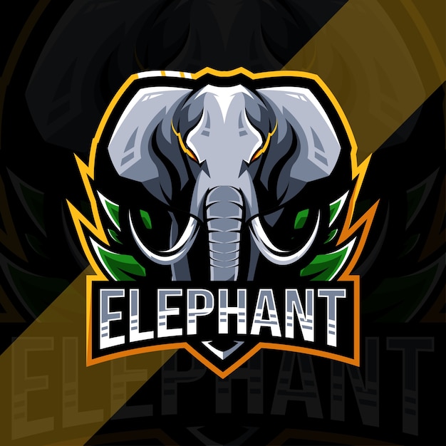 Olifant mascotte logo