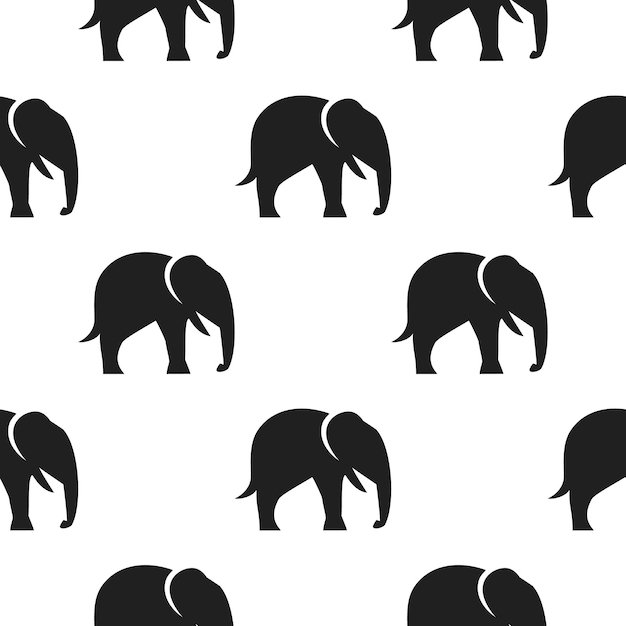 Olifant pictogram illustratie