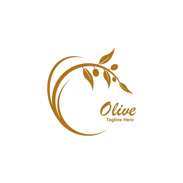 Olijf logo sjabloon vector