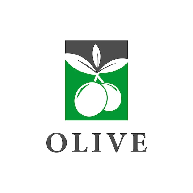 Olijfolie biologische logo inspiratie