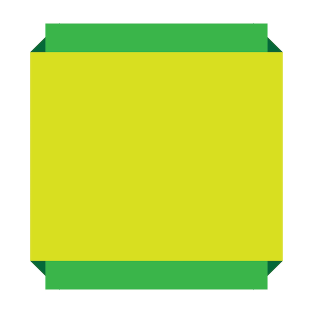 Vector oliv green square shape desihn