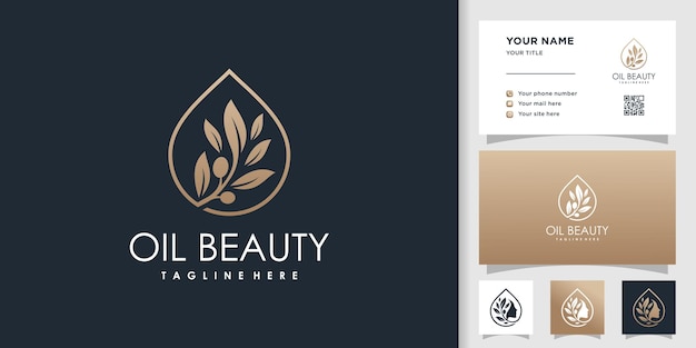 Olive logo design vector with modern concept Premium Vector