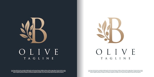 Olive logo icon with letter Z concept Premium Vector