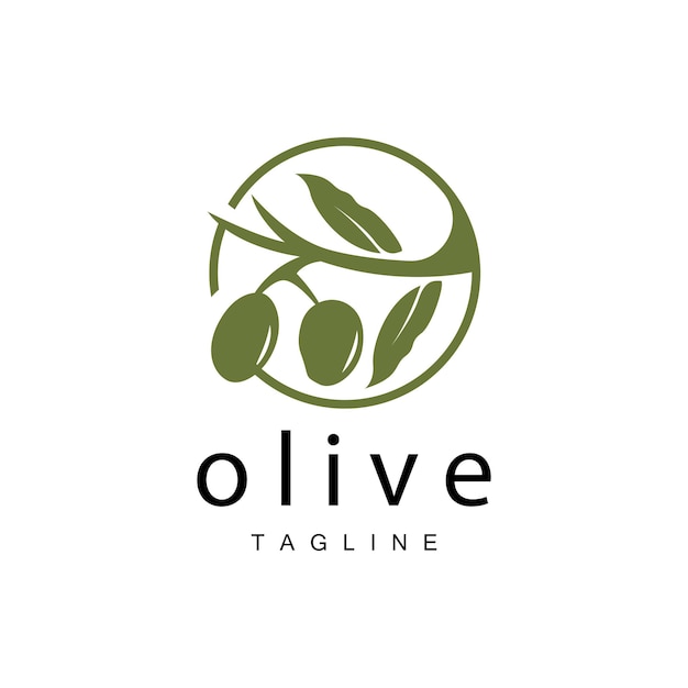 オリーブ ロゴ オリーブ オイル植物ベクトル自然ハーブ健康医学デザイン イラスト テンプレート アイコン
