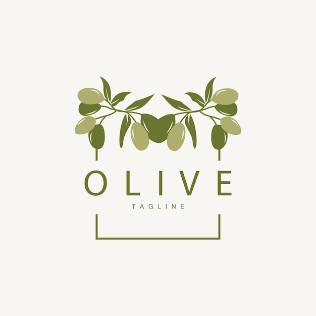 Olive Logo Vector Design Premium Template Vector Illustration