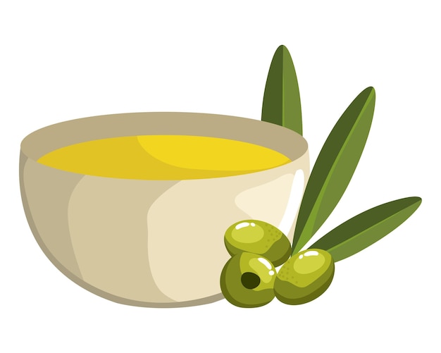 olive oil in bowl