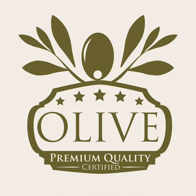 Vector olive oil design