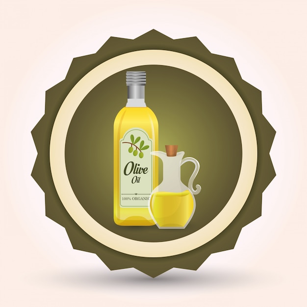 Vector olive oil design