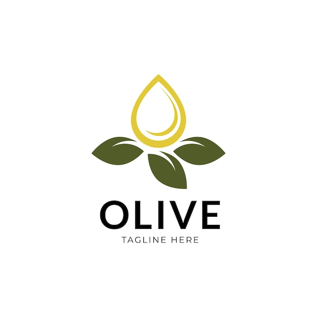 Vettore etichetta olio d'oliva, prodotto biologico. ramo d'ulivo vettoriale con foglia e drupa, logo vettoriale