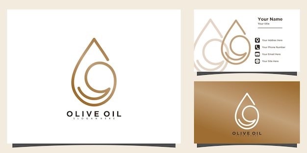 Olive oil logo design and business card