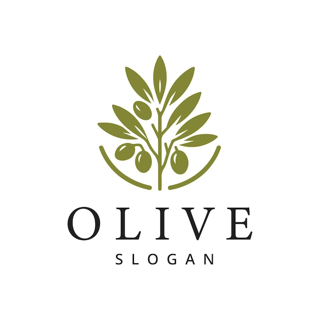 Образец дизайна логотипа масла Икона продукта Premium Olive Oil