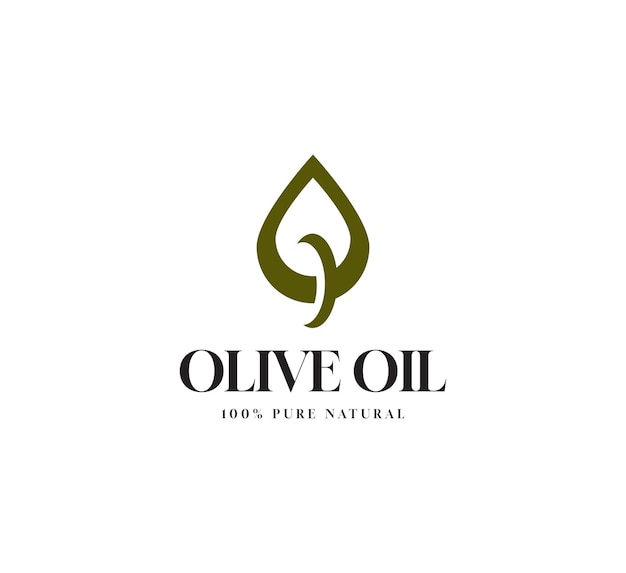 Olive oil logo icon design vector template