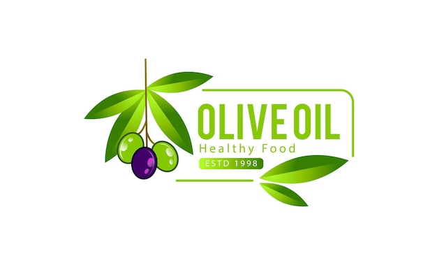 olive oil logo template design